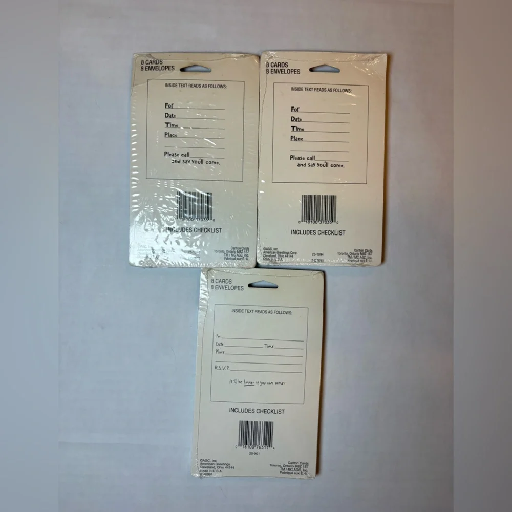 Nickelodeon Rugrats VTG birthday invitations 3 sealed packages 24 NOS NIP